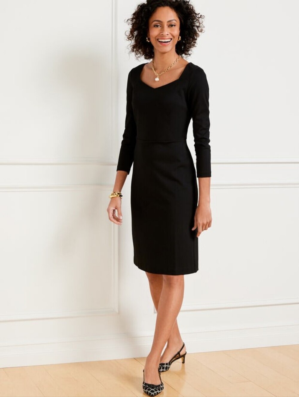 NWT Talbots Refined Ponte Sweetheart Dress - 12